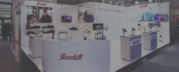 international trade show exhibits - Grayhill header
