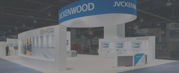 island trade show booth - JVC Kenwood