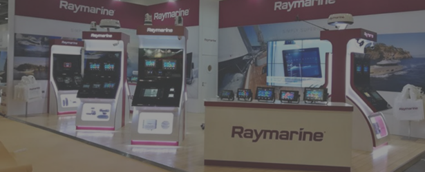 pre- and post-show logistics - Raymarine example