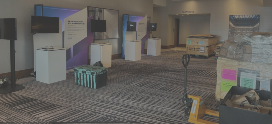 exhibit hall logistics and operations